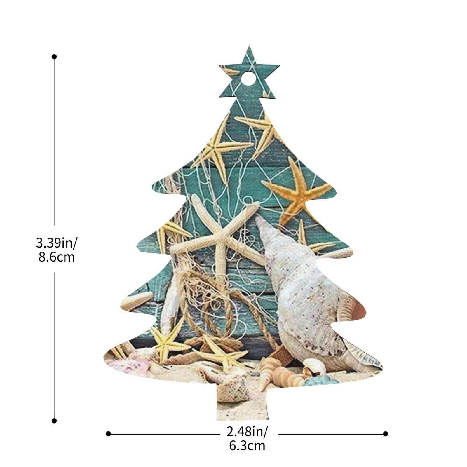 Amazon.co.jp: ヒトデ 貝殻 ビーチプリント 木製エンジェル クリスマス